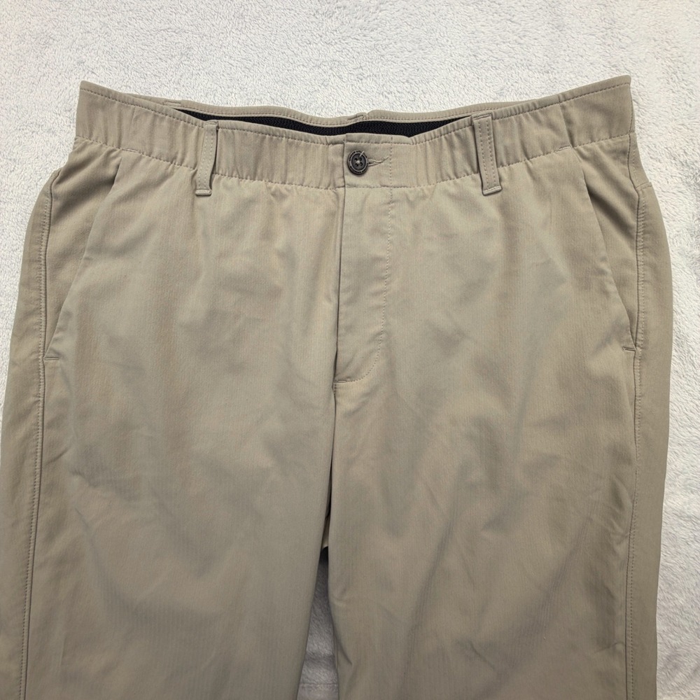 Under Armour Pants Mens 36x32 Tan Showdown Pant Golf Performance Stretch Khaki - Picture 4 of 14